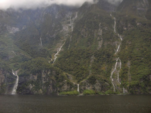 The Fjords of New Zealand during our 2009 Christmas cruise.