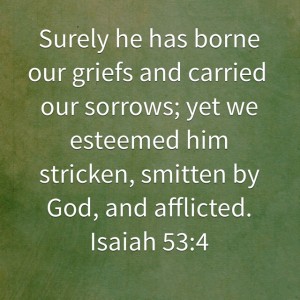 Surely he has borne our griefs